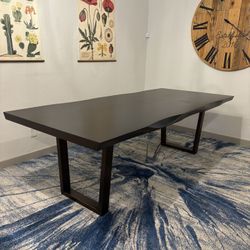 Brown Wooden Dining Table