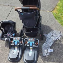 UPPAbaby VISTA 2 stroller & MESA carseat Travel Bundle