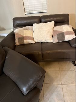 Leather sofa and loveseat for sale $700 OBO