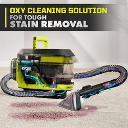 Ryobi HP 18V Cordless SWIFTClean Mid-Size Spot Cleaner (Tool Only) w/ 32 oz. OXY Concentrate Cleaning Formula
