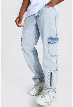 Straight Leg Rigid Cargo Jean