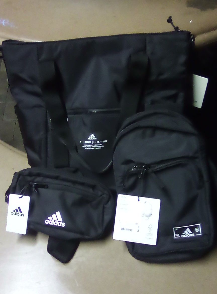 Adidas Bag Bundle! (Tote,Side Bag,Fanny)