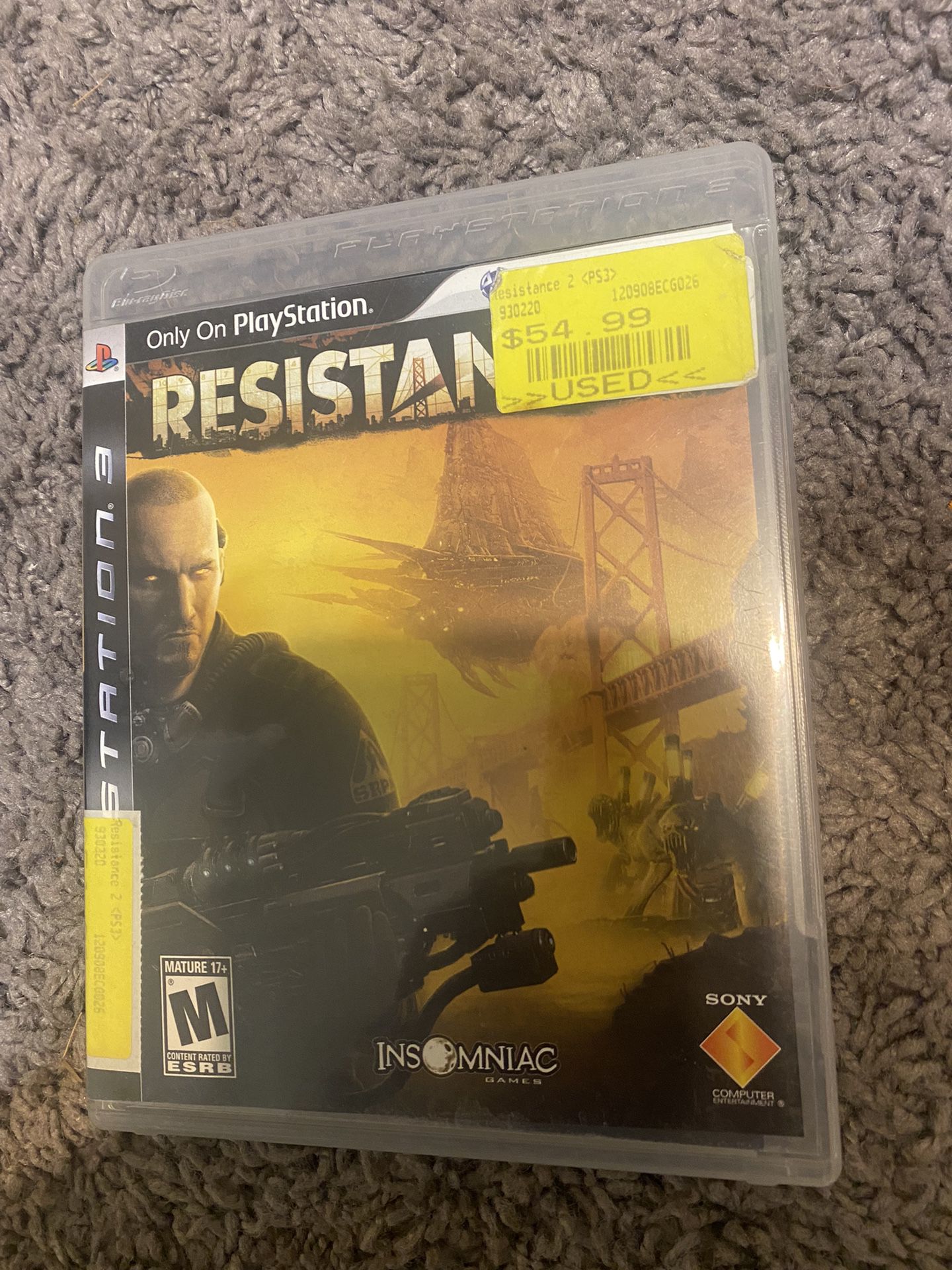 Resistance 2 PS3 Tested/works