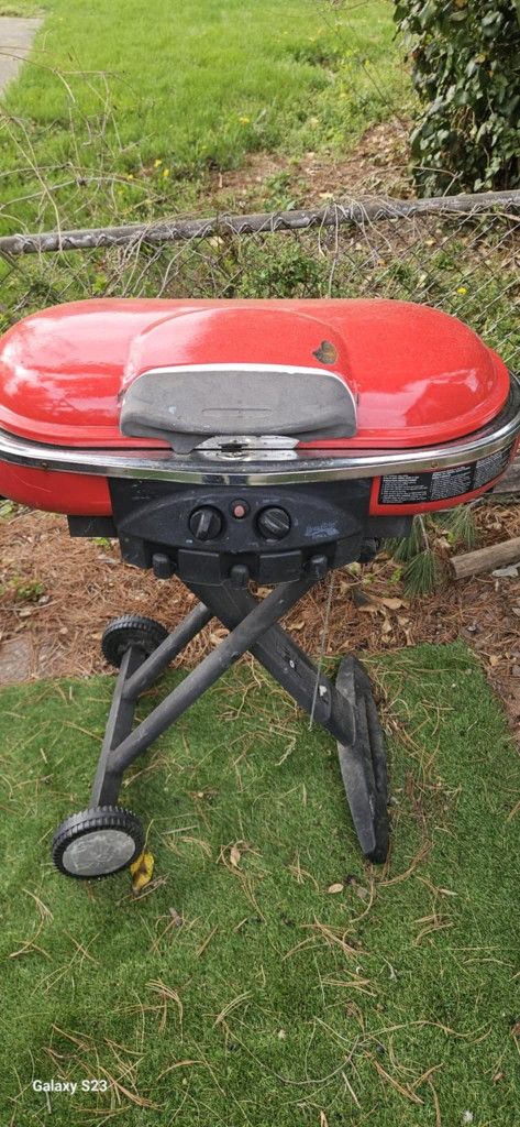 Red Portable Grill
