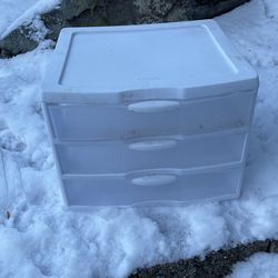Free 3 Drawer Plastic Organizer
