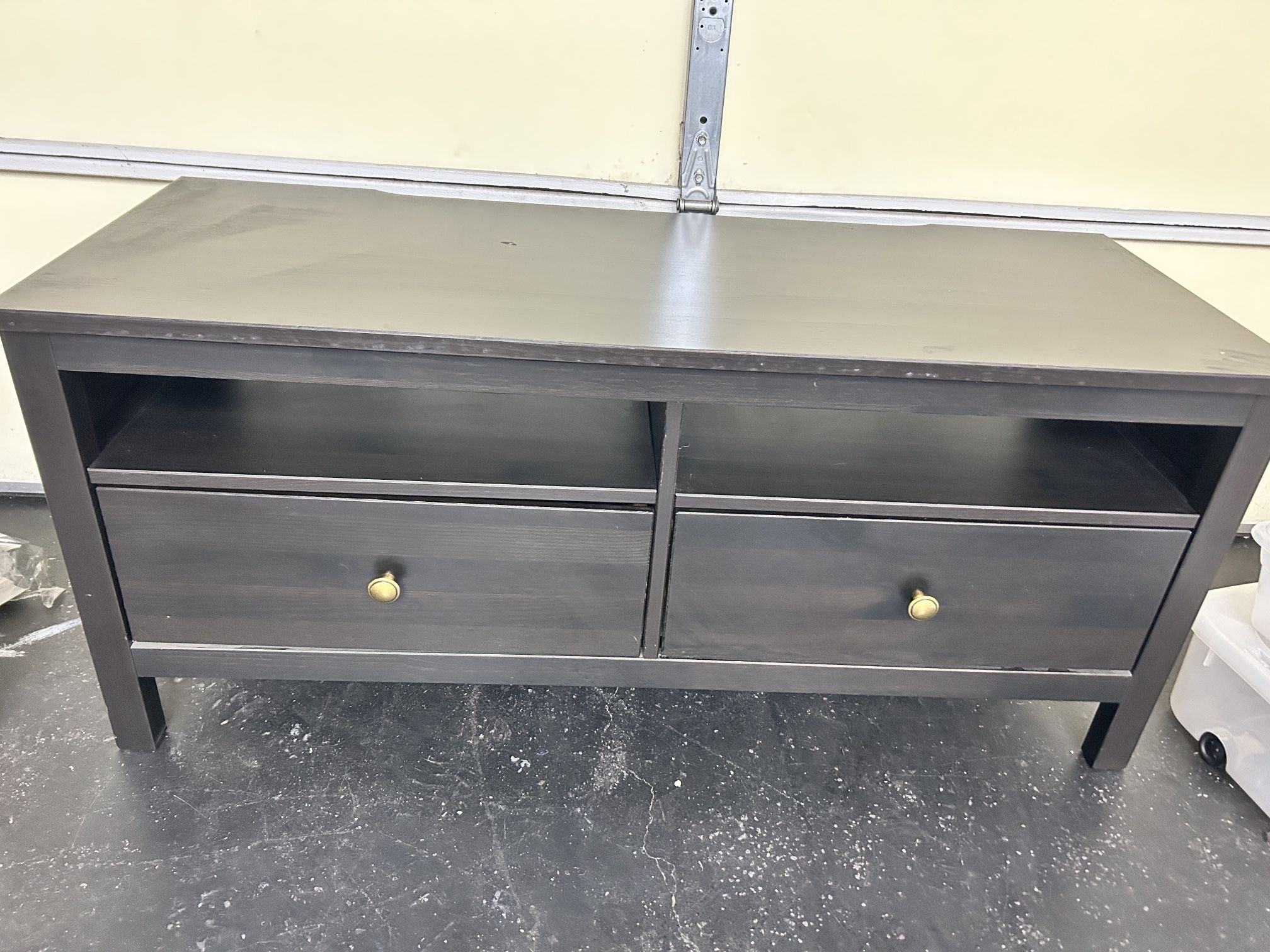 IKEA Tv Stand Real Wood 48 Wide, 21 Tall And 18 Deep