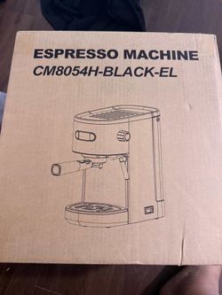 20-Bar Espresso Machine w/ Milk Frother & Steam Wand, Semi-Automatic – Black