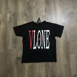 Vlone Black Graphic T-Shirt