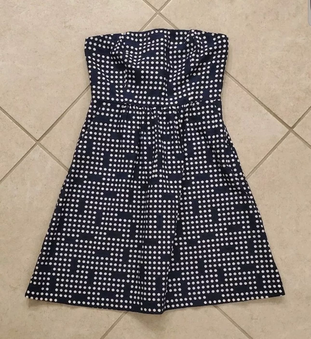 Women's Gap Strapless Dress Size 2 Navy Blue