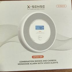 Smoke and CO Alarm, 5 year replaceable battery 3 pack