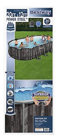 Pool Bestway Power Steel 22’ x 12’ x 48 Pool
