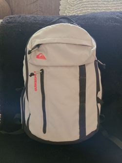 Quicksilver grey and black backpack