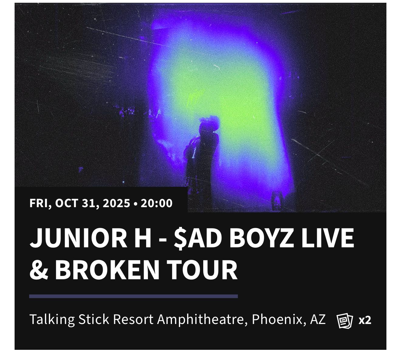 Junior h (2)Tickets 