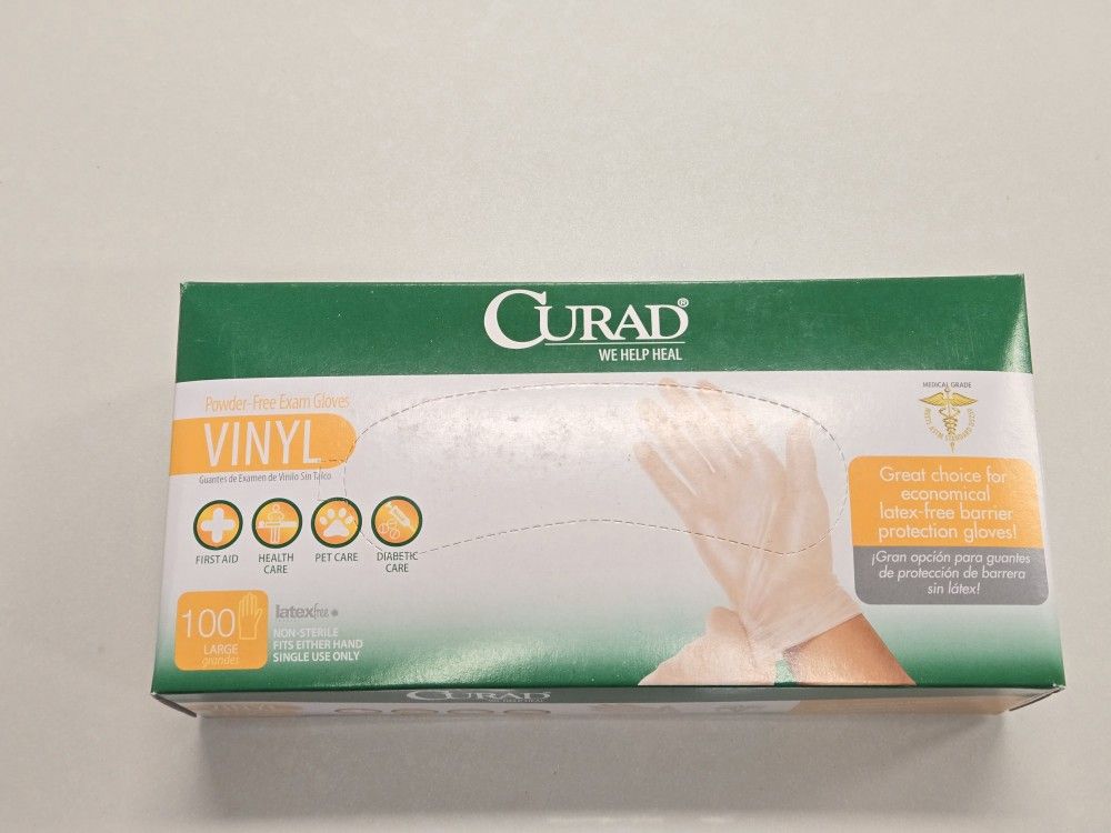 Curad Vinyl Gloves (Powder Free)