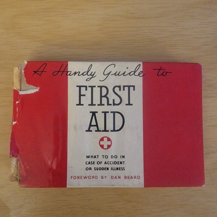 Vintage 1937 First Aid Book