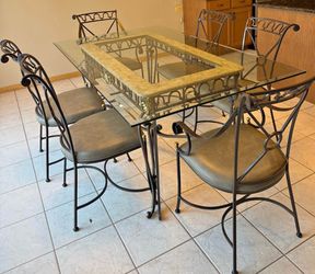 Table with six chairs