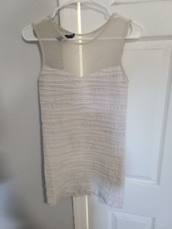 White Mesh Bodycon 