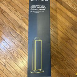 New EAST OAK 1200W Infrared Mini Space Heater – Silent, Under Desk or Patio