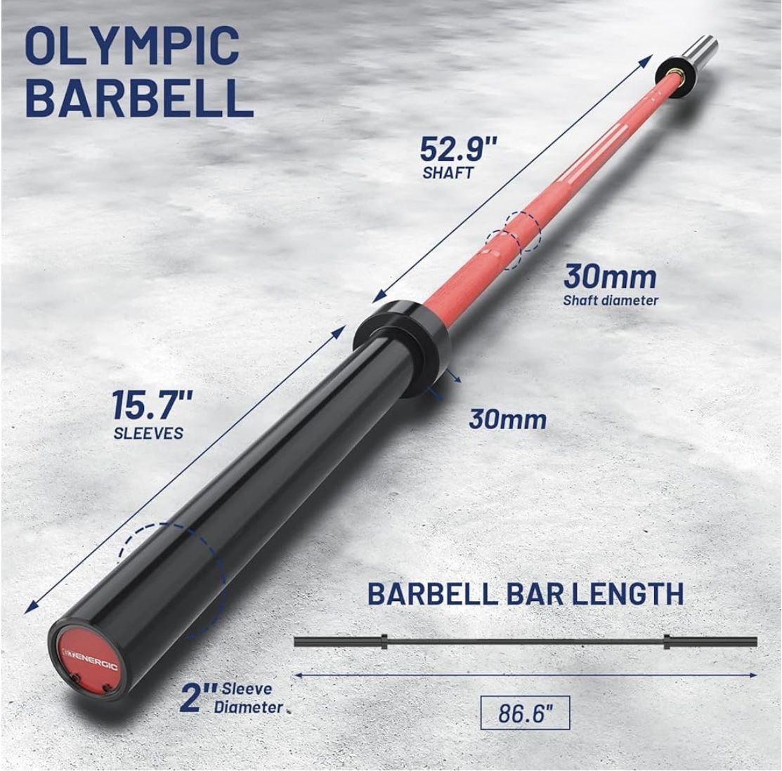 E.T ENERGIC OLYMPIC BARBELL
