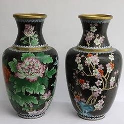 Large Chinese Cloisonne Vases