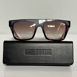 New Cutler & Gross 1340S Tortoise Bold Acetate Square Sunglasses 55mm