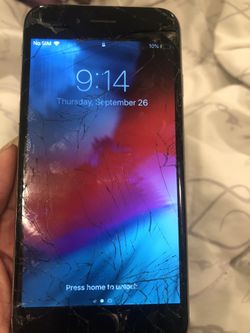 iPhone 6. 16 gb super cracked but works