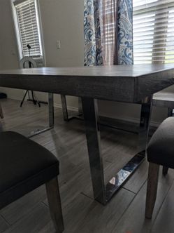 Cindy Crawford Gray Dining Table