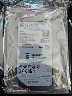 8 TB Seagate IronWolf Hard Drive