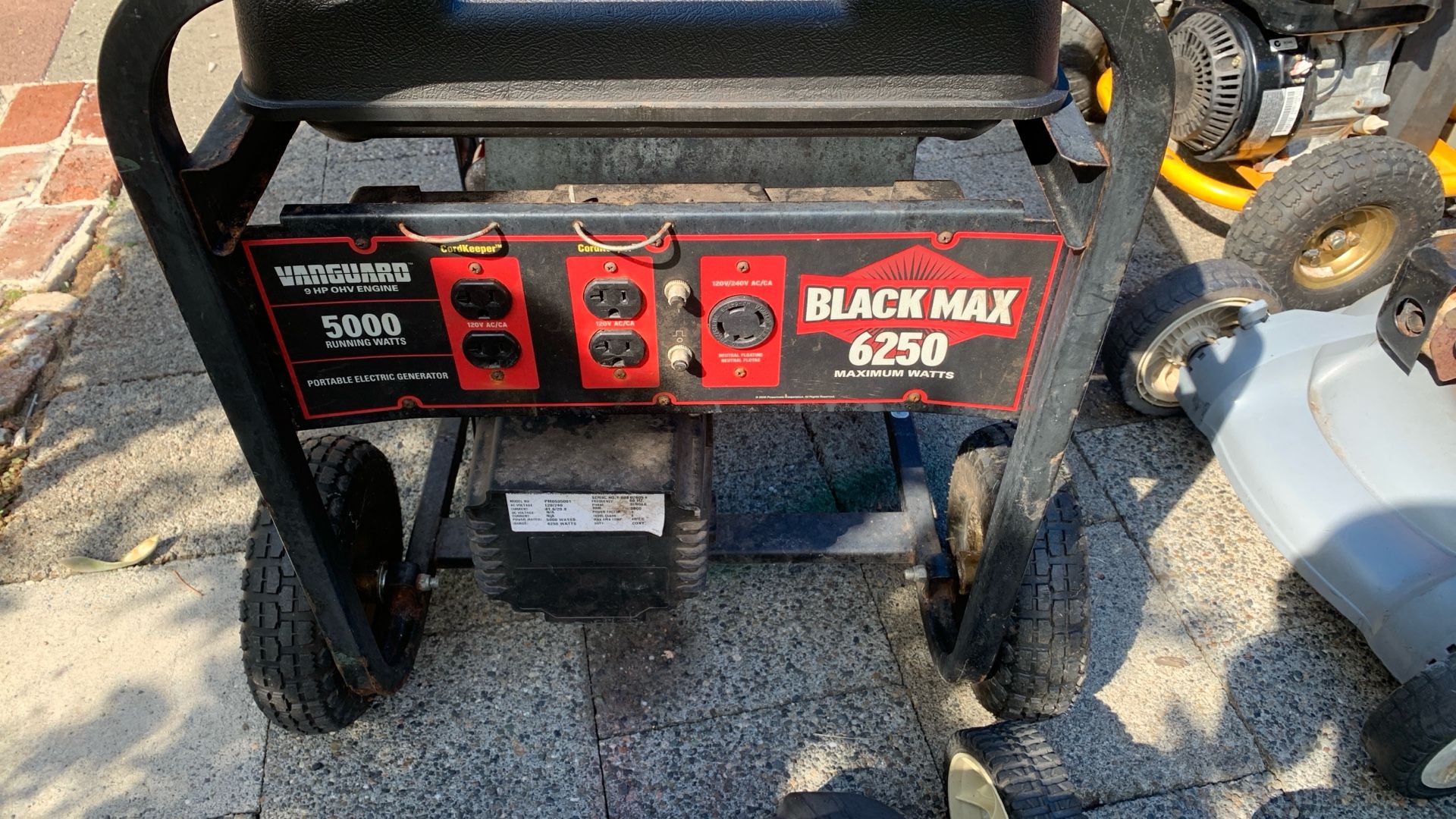 Vanguard Black Max Generator