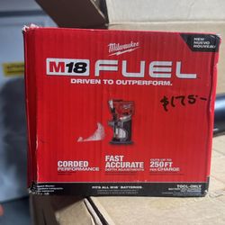 Milwaukee M18 Cordless Router Fuel Brushless $175
