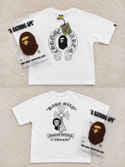 Bape x chrome heart t-shirt