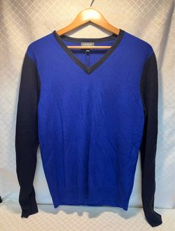 Express Men's Navy/Blue Extra Fine Merino Wool Sweater Size M NWT