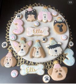 Dogs With Party Hat Cookie Cutter