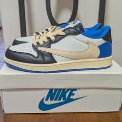 Fragment Design x Travis Scott x Air Jordan 1 Retro Low Men Sz 7,8,9,10,11
