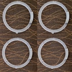 4x (Four) Halo Rings ONLY 3.5" Inches No LEDs For Headlights Taillights Cars Auto Interior Etc.