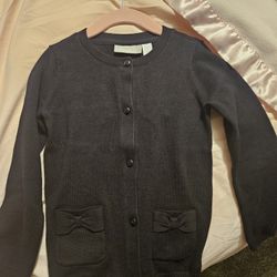 Toddler Girl Black Cardigan Size 4T
