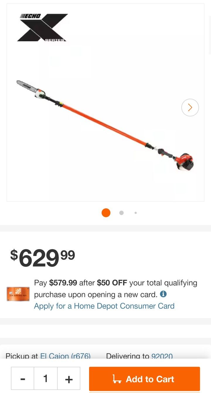 echo pole saw X series