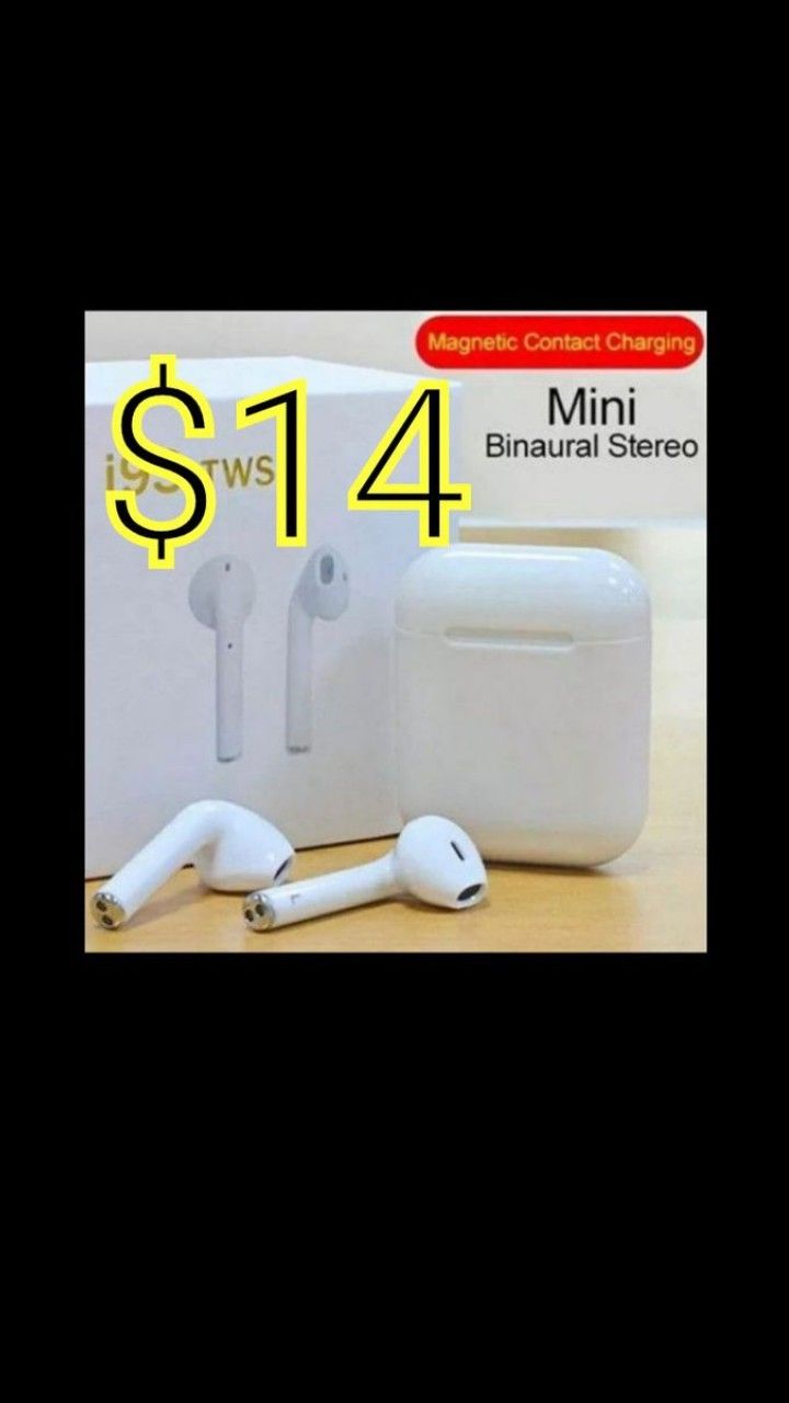 New Model 5.0 MAGNETIC Charging White Wireless Stereo Earbuds like Airpod