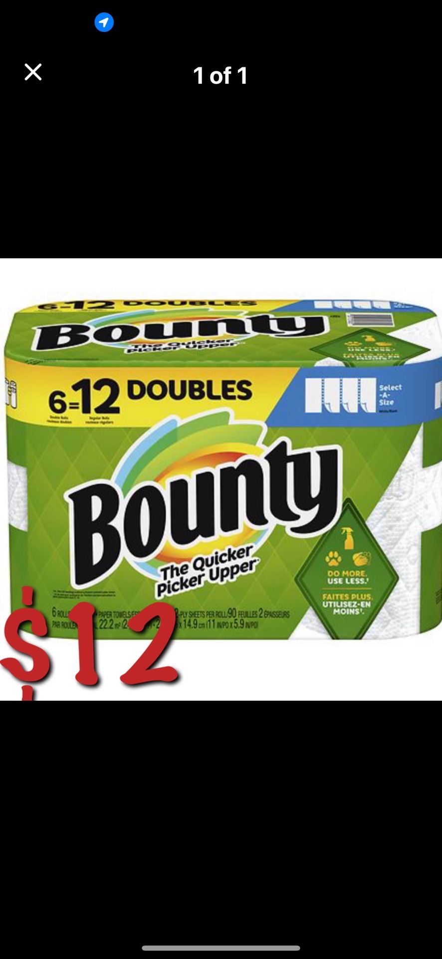 Bounty Paper Towels 6=12