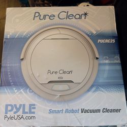 Pure Clean Robot Vacuum Cleaner - Upgraded Lithium Battery 90 Min Run Time - Automatic Bot Self Detects Stairs Pet Hair Allergies Friendly Robotic Hom