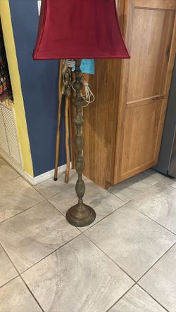 Antique Brass Floor Lamp