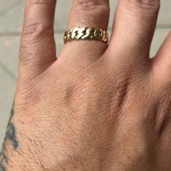 14k Cuban Link Ring