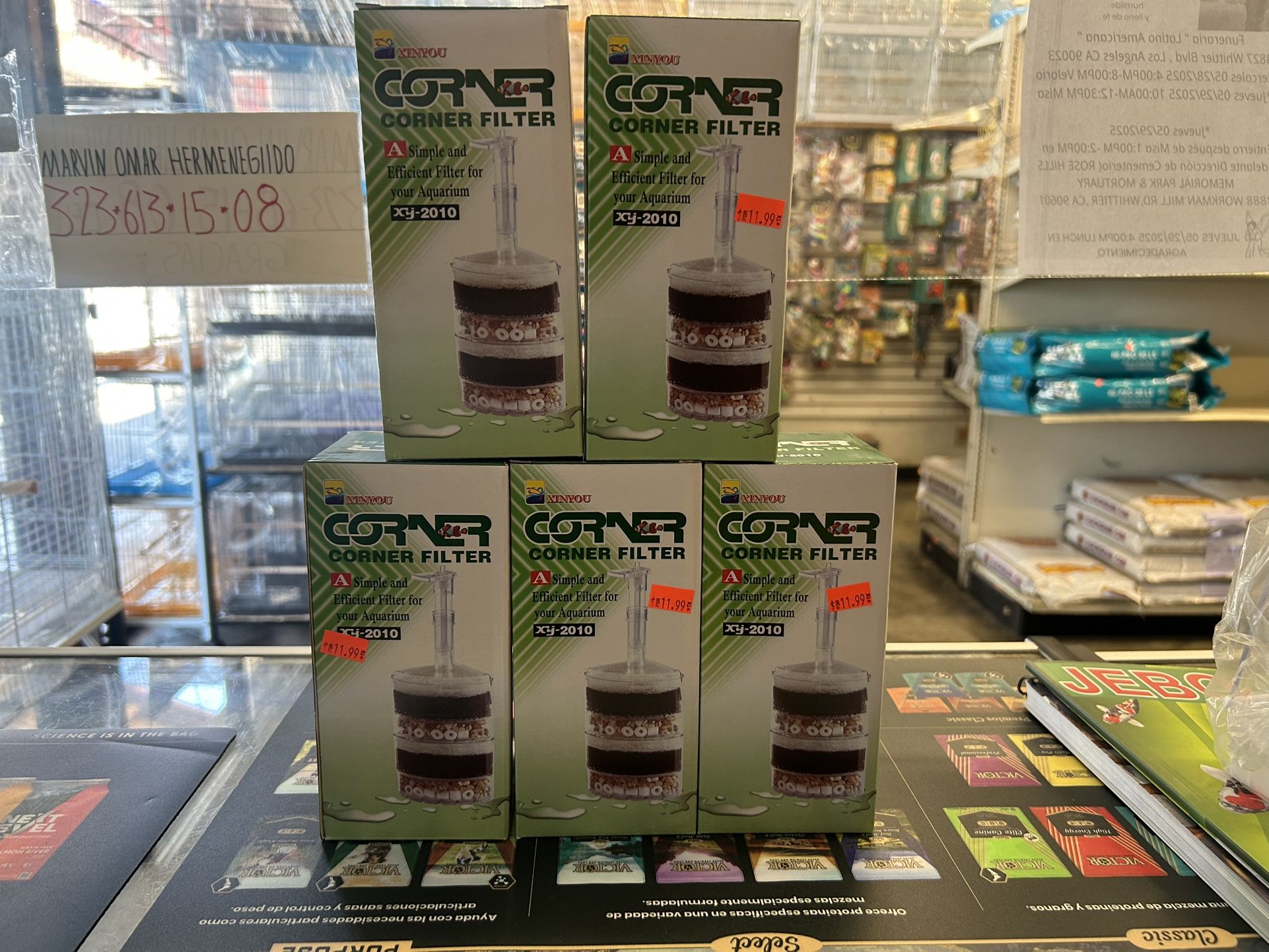 Corner Filters For aquarium