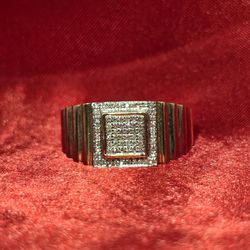 10k Yellow Gold Diamond Round Cut Ring 0.20 ctw