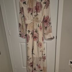 Graceveil Women's Long Floral Print Waist Gathered Elegant Resort Vacation Dress, Modest Style, Spring/Summer Women Casual Dress