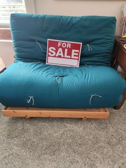 Twin futon sofa bed, 43 inches wide
