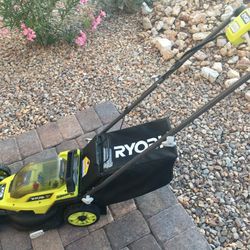 Ryobi Electric Lawn Mower.