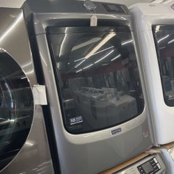 New Scratch And Dent Maytag Front Load Washer And Dryer set. 1 Year Warranty 