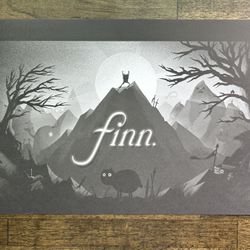 2014 Adventure Time Cartoon Poster Finn On The Mountain Olly Moss 16 x 11" DWJJ8