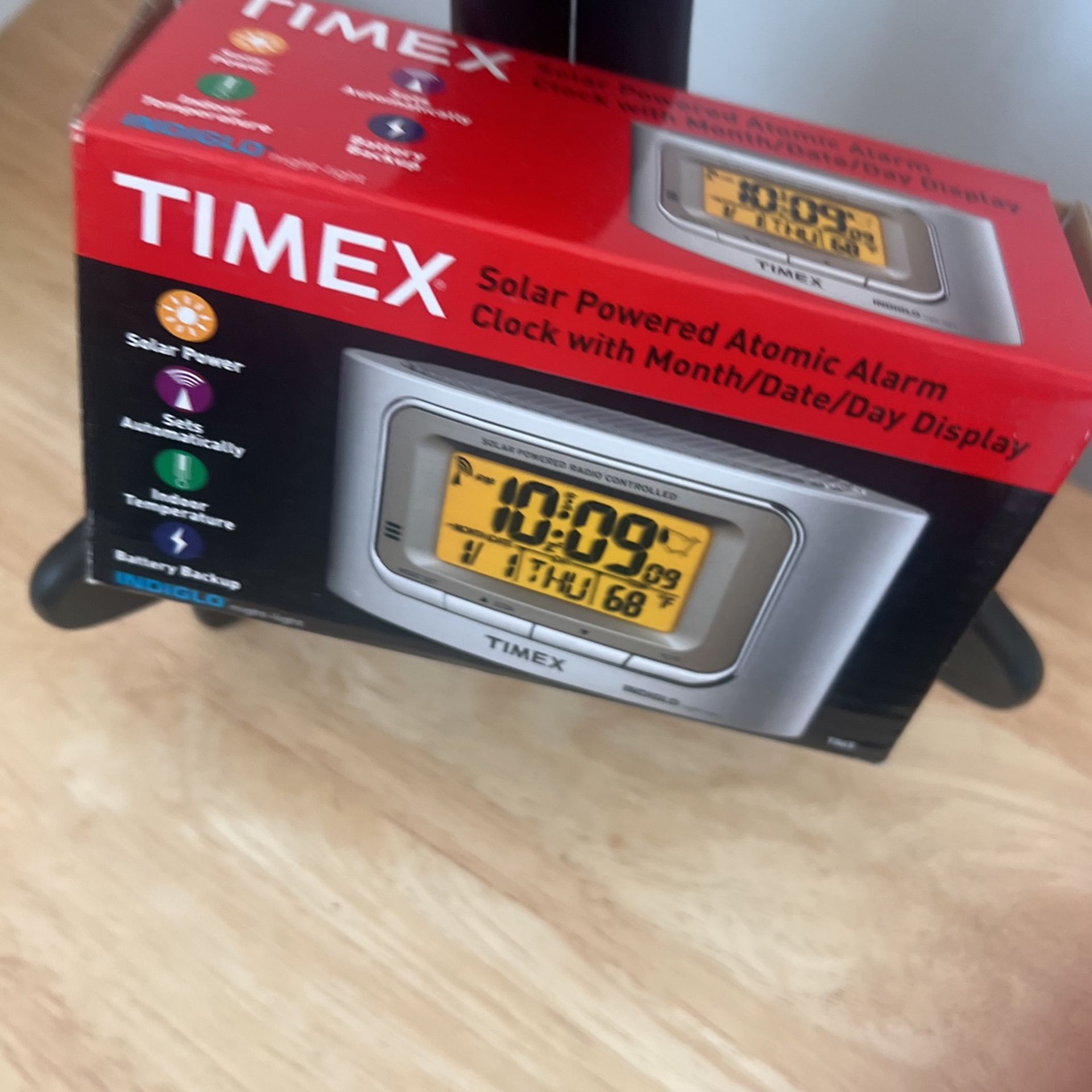 Times Solar Powered Atomic Alarm Clock